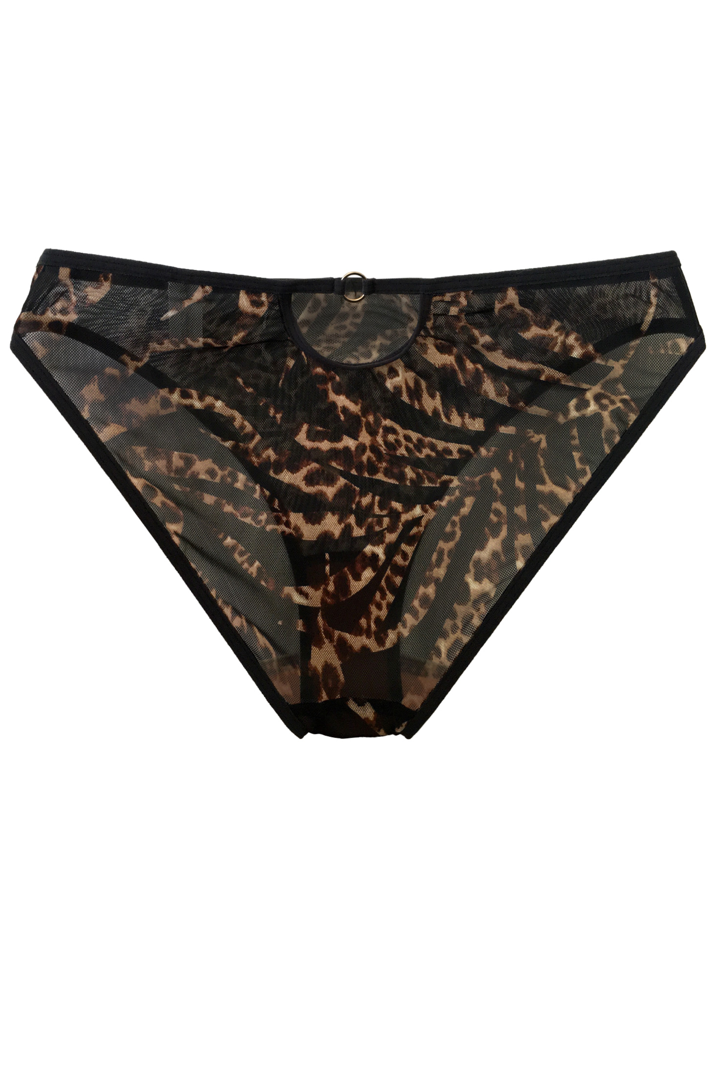 Lingerie Letters Leopard Brief - Women's Underwear Online