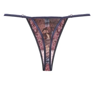 Lingerie Letters Lacey Flora Thong. Women's underwear designed and handmade with love in Cape Town, South African.