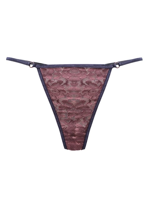 Lingerie Letters Lacey Flora Thong. Women's underwear designed and handmade with love in Cape Town, South African.