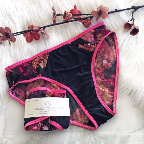 Lingerie Letters Fuchsia Brief