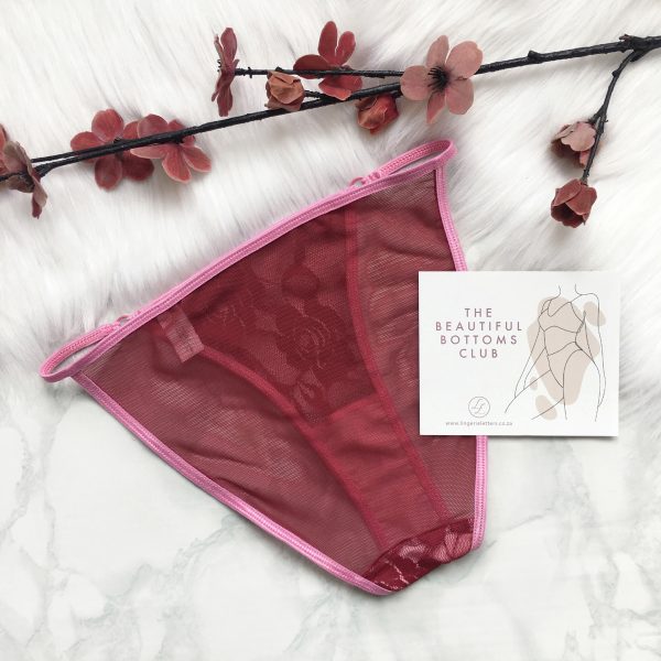 LINGERIE LETTERS CHERRY BRIEF