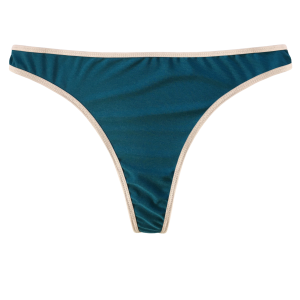 LINGERIE LETTERS EMERALD THONG