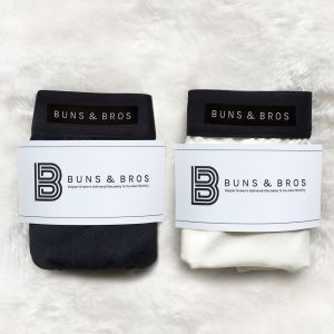 Buns & Bros by Lingerie Letters - Shop Men's Underwear online, South Africa. 2 Pack Black and Cream Boxer Trunks.