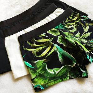 Buns & Bros by Lingerie Letters - Shop Men's Underwear online, South Africa. 3 Pack Black, Cream and Printed Boxer Trunks.