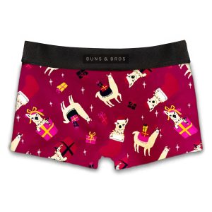 BUNS & BABES WOMEN'S XMAS LAMA BOYLEG