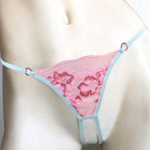 PINK PETAL CROTCHLESS G-STRING